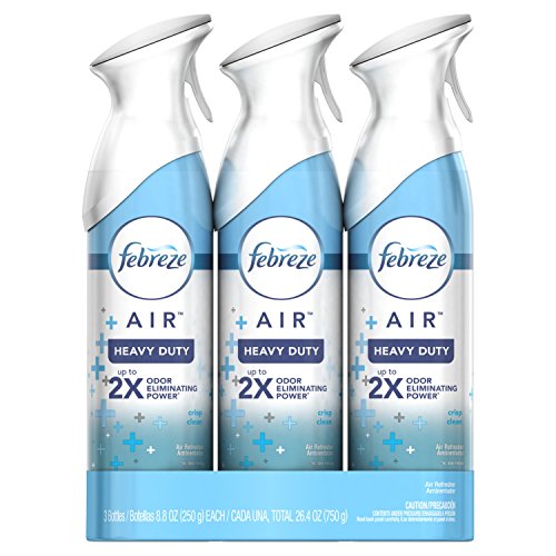 Product Cover Febreze AIR Freshener Heavy Duty Crisp Clean, 8.8 Oz, Pack of 3