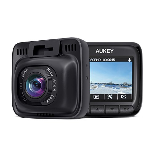 Product Cover AUKEY Dash Cam Mini FHD 1080P Car Camera with Supercapacitor and 170 Degrees Wide Angle Dash Camera for Cars with 2 inches LCD, G-Sensor, Motion Detection and Dual-Port Car Charger