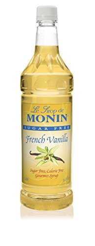 Product Cover Monin Sugar Free, Calorie Free French Vanilla Syrup, 33.8-Ounce Plastic Bottle (1 Liter)