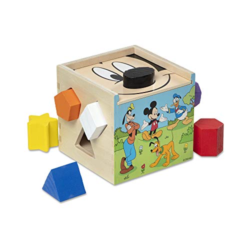 Product Cover Melissa & Doug Mickey Shape Sorting Cube, Great Gift for Girls and Boys - Best for 2, 3, 4 Year Olds and Up