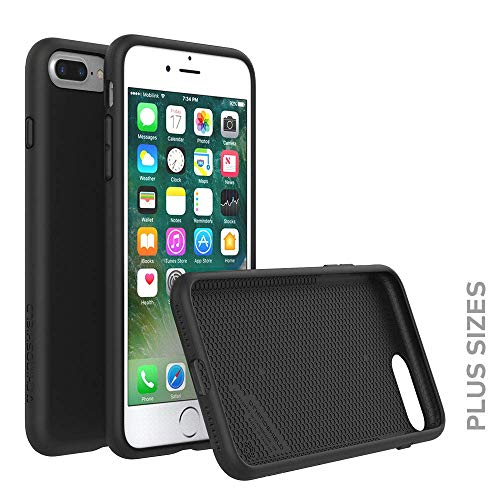 Product Cover RhinoShield Case for iPhone 8 Plus/iPhone 7 Plus [PlayProof] | Heavy Duty Shock Absorbent [High Durability] Scratch Resistant. Ultra Thin. 11ft Drop Protection Rugged Cover - Black