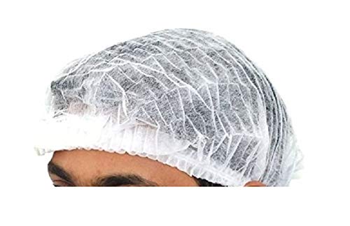 Product Cover Kodenipr Club Disposable Cap Stretchable White Caps - Head Cover Hair For Cooking & Hygiene(100 Pieces)