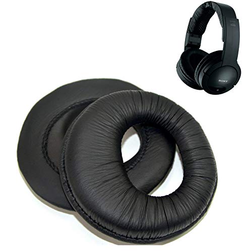 Product Cover Replacement Ear Pads Muffs Parts Compatible with Sony MDR-RF985R RF970R 960R RF925R Headphones. (Wrinkled Leather)
