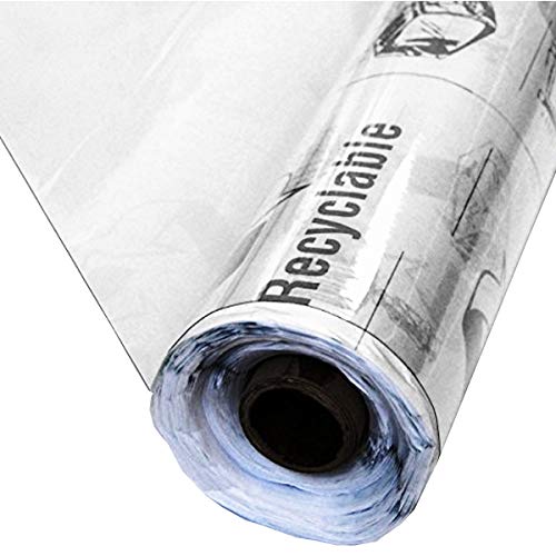 Product Cover 25 Yard Roll of Premium Super Clear All Purpose Recyclable Vinyl - 4 Gauge 25 Yards x 54 Inches Extra Durable Perfect for Outdoor / Indoor Enclosures, Protective Furniture Covering and Tablecloths