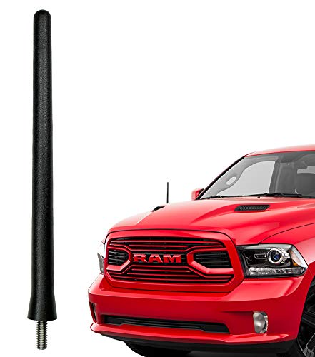 Product Cover AntennaMastsRus - The Original 6 3/4 Inch is Compatible with Dodge Ram Truck 1500 (2009-2019) - Car Wash Proof Short Rubber Antenna - Internal Copper Coil - Premium Reception - German Engineered