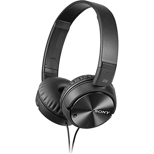 Product Cover Sony MDR-ZX110NC Extra Bass Noise-Cancelling Headphones with Neodymium Magnets & 30mm Drivers, Black (Renewed)