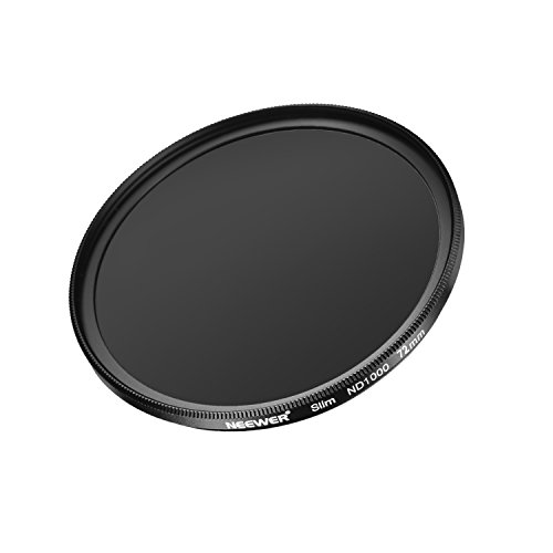 Product Cover Neewer Slim 72MM Neutral Density ND 1000 Camera Lens Filter 10 Stop Optical Glass and Matte Black Flame for Lens with 72MM Thread Size