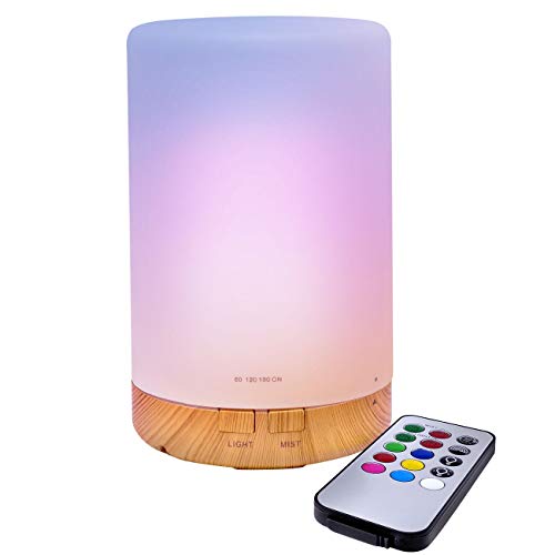 Product Cover LED Concepts® Essential Oil Diffuser/Aroma Oil Cool Mist Humidifier with Remote Control- Includes 7 LED Light Changing Colors and Relaxing Misting Modes-Perfect for Home, Office, Spa, and More