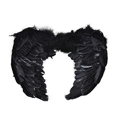 Product Cover PGXT Halloween Party Costumes Feather Angel Wing (Black / 6045cm)