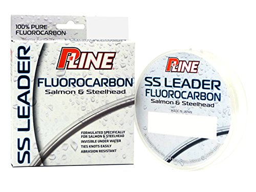 Product Cover P-Line Salmon/Steelhead Select Fluorocarbon 100 yd Leader Material, 8 lb, Clear