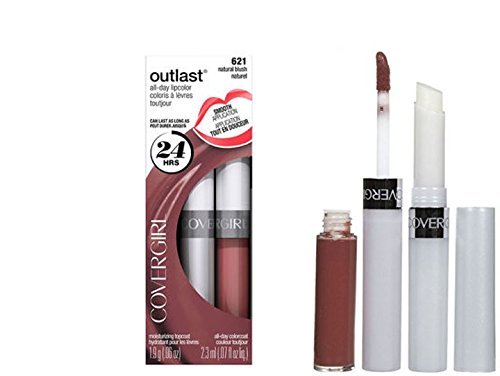Product Cover CoverGirl Outlast Natural Blush 621 All Day Lipcolor - 2 per case.