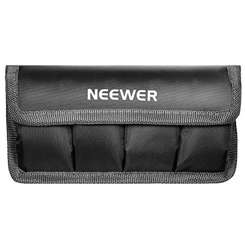 Product Cover Neewer DSLR Battery Bag/Holder/Case for AA Battery and lp-e6/ lp-e8/ lp-e10/ lp-e12/ en-el14/ en-el15/ fw50/ f550 and More, Suitable for Battery of Nikon D800, Canon 5DMKIII, Sony A77