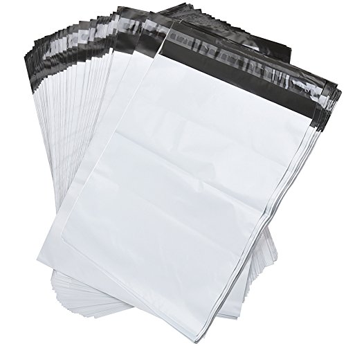 Product Cover SJPACK 100pcs 14.5x19 Poly Mailers 2.5 Mil Envelopes Shipping Bags With Self Sealing Strip, White Poly Mailers