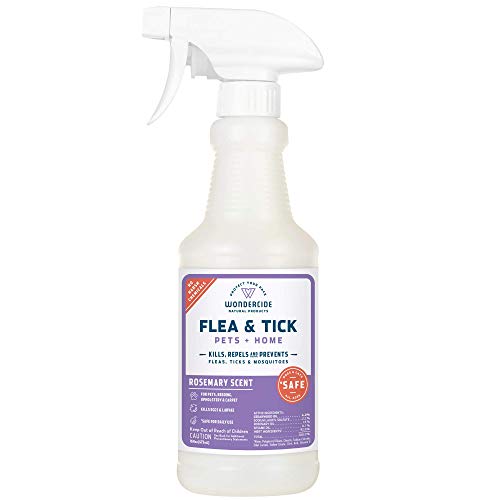 Product Cover Wondercide Natural Flea, Tick and Mosquito Spray for Dogs, Cats, and Home - Flea and Tick Killer, Prevention, Treatment - 16 oz Rosemary