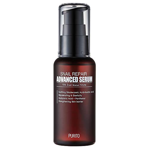 Product Cover PURITO Snail Repair Advanced Serum 60ml, 2 fl.oz, 92% snail Mucin Extract,recovery serum