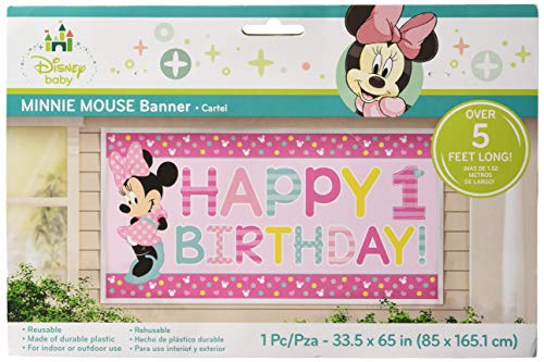 Product Cover amscan Disney Minnie's Fun to be One Horizontal Giant Sign Banner, Birthday
