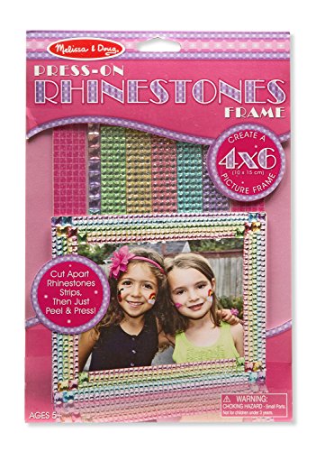 Product Cover Melissa & Doug Press-On Jewels Rhinestone Picture Frame (Great Gift for Girls and Boys - Best for 5, 6, 7, 8, 9 Year Olds and Up)