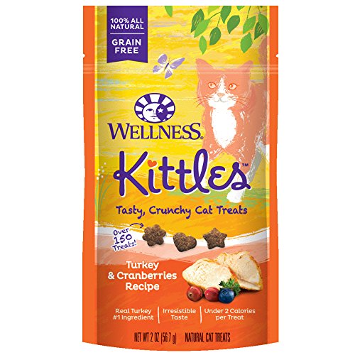 Product Cover Wellness Natural Pet Food 90056 Turkey And Cranberries Kittles Grain-Free Cat Treat, 2 Oz