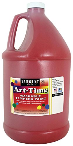 Product Cover Sargent Art 17-3620 128 Ounce Red Art-Time Washable Tempera Paint, Gallon, 1 Gallon