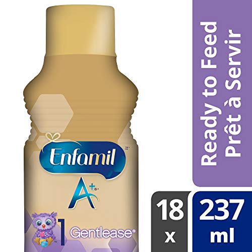 Product Cover Enfamil A+ Gentlease Infant Formula Ready to Feed Bottles, 237ml, 18 pack