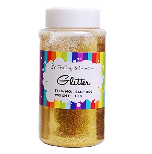 Product Cover Craft and Party, 1 pound bottled Craft Glitter for Craft and Decoration (Gold)