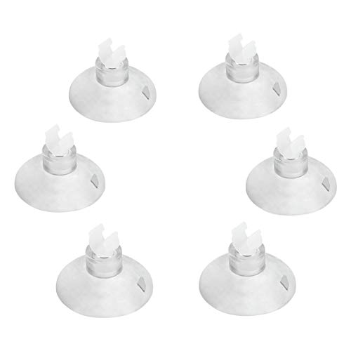 Product Cover Pawfly 20-Piece Aquarium Suction Cup Clips Airline Tube Holders/Clamps for Fish Tank, Clear 0.2 Inch