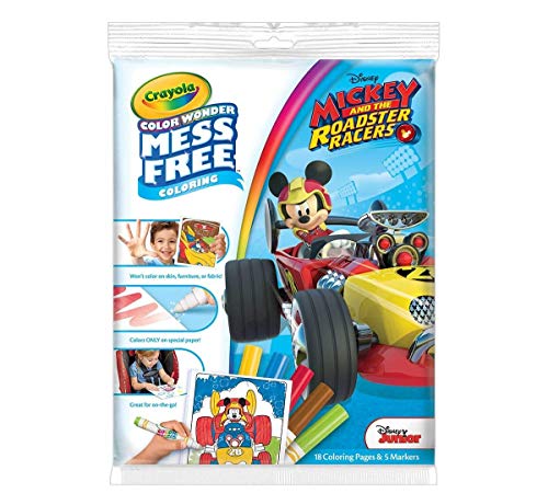 Product Cover Crayola Mickey and the Roadster racers Color Wonder Paper and Markers