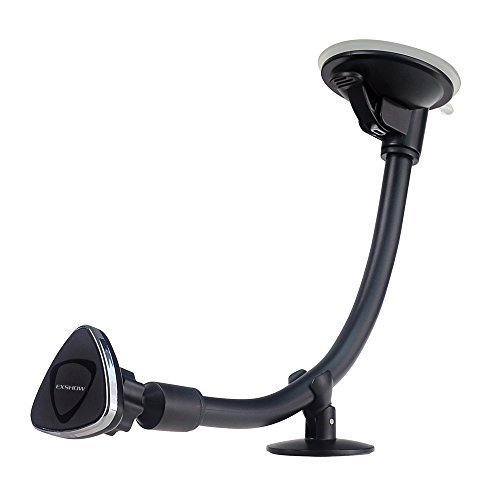 Product Cover EXSHOW Magnetic Windshield Car Cell Phone Holder, 8.5 inch Aluminum Long Arm Strong Magnets Window Suction Cup Mount for iPhone, Samsung, LG and Other All Cell Phone