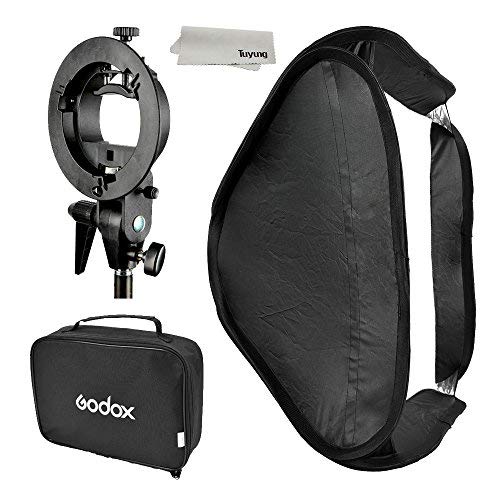 Product Cover GODOX Softbox with S Type Bracket Bowens S Mount Holder Foldable Mini Size 8080cm Soft Box Kit for Flash Camera Studio Photography
