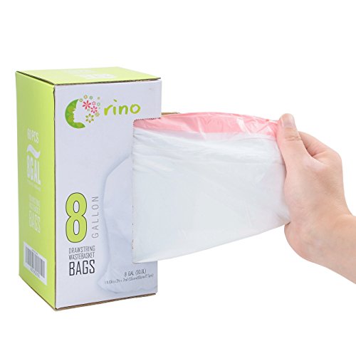 Product Cover Orino Ultra Strong Medium Trash Bags Car Trash Bag, 8 Gallon Drawstring Trash Bags, 0.74 mil, 21.9