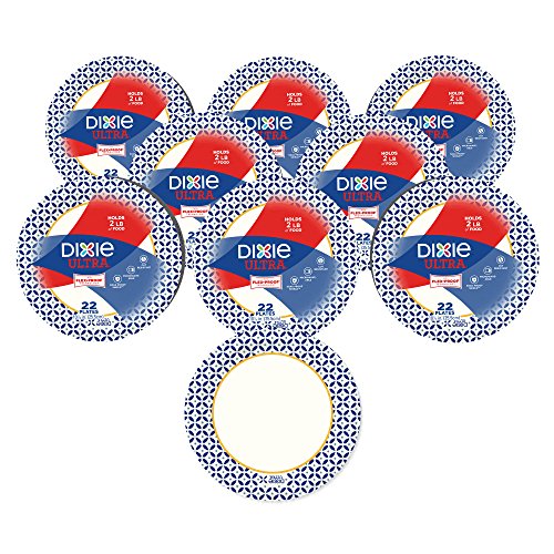 Product Cover Dixie Ultra Disposable Paper Plates, 10-1/16 in. Dinner Size, Printed, 176 Count