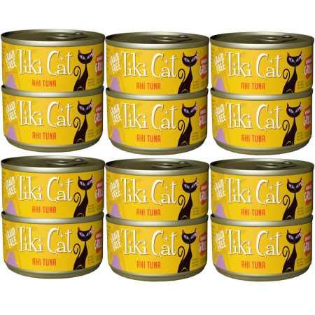 Product Cover TIKI Cat Canned Food for Cats,  Hawaii Grill Ahi Recipe   (Pack of 12 2.8-Ounce Cans)