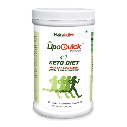 Product Cover NutroActive LipoQuick Keto Diet Low Carb Meal Replacement 450g