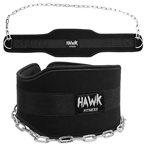 Product Cover Hawk Fitness Dip Belt With Chain For Men & Women Dipping Pull Up Belt Crossfit Weight Lifting Training Gym Bodybuilding Weightlifting!