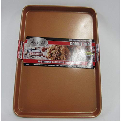 Product Cover Gotham Steel 1389  Nonstick Copper Cookie Sheet and Jelly Roll Baking Pan 12