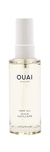 Product Cover OUAI Hair Oil. Lightweight, Multitasking Oil Protects from UV/Heat Damage and Frizz, Adds Mega Shine and Smooths Split Ends. Safe for Colored Hair. Free from Parabens, Sulfates and Phthalates (1.5 oz)