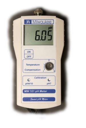 Product Cover Milwaukee Instruments MW101 Standard Portable pH Meter, 0 DegreeC to 50 Degree C Temperature Range, 0.01 pH Resolution, 143