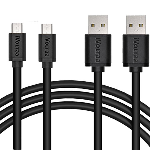 Product Cover iVoltaa iVPC-P2 1.5m Micro USB Cable (Black, Pack of 2)