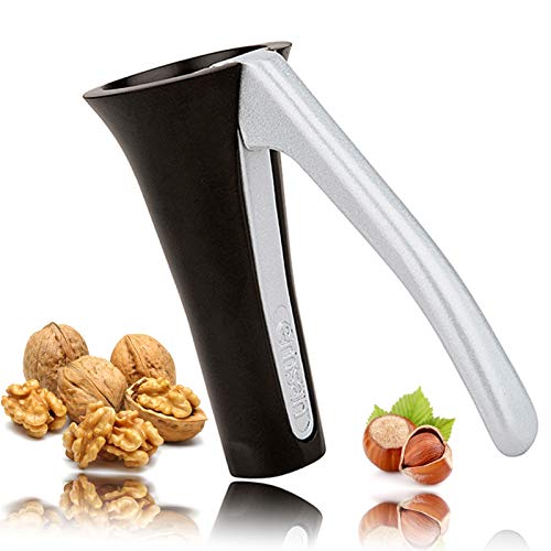 Product Cover Heavy Duty Nut Cracker Innovative Design Works Great on Walnuts, Pecan Nuts, Hazelnuts, Almonds, Brazil Nuts and Many other Nuts - Very Easy and Quick to Use