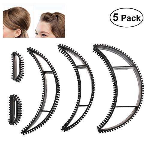Product Cover Tinksky Big Bumpits Happie Hair Volumizing Inserts Hair Pump Beauty Set Tool Gift,Pack of 5 (Black)