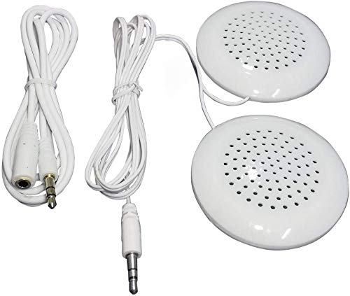 Product Cover TTSAM Mini Portable 3.5mm Pillow Dual Speakers with Extension Cord for MP3 MP4 CD iPod Phone (White)