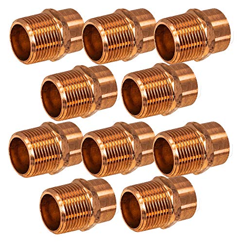 Product Cover PROCURU 3/4-Inch Copper Male Adapter C x M (Sweat x MNPT), Certified Lead Free (3/4