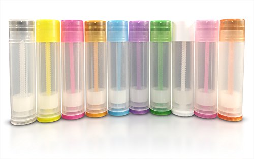 Product Cover 50 New Empty Lip Balm Containers Tubes 5.5ml - 3/16 ounce (Assorted)