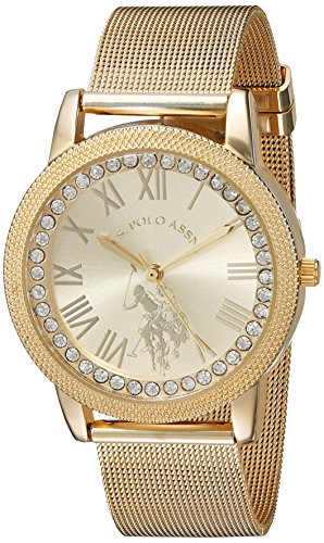 Product Cover U.S. Polo Assn. Women's Analog-Quartz Watch with Alloy Strap, Gold, 18 (Model: USC40110)