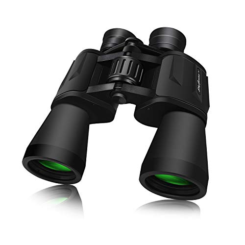 Product Cover SkyGenius 10 x 50 Powerful Binoculars for Adults Durable Full-Size Clear Binoculars for Bird Watching Travel Sightseeing Hunting Wildlife Watching Outdoor Sports Games and Concerts