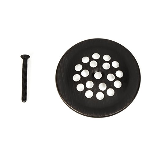 Product Cover PF WaterWorks PF0915-ORB Bathtub/Bath Tub Shoe Grid/Strainer Cover 2-7/8 Inch with Matching Screw for use with Trip Lever Style Drain Assembly, Oil Rubbed Bronze