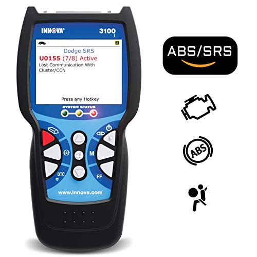 Product Cover INNOVA 3100j Color Screen W/SRS & Oil Light Reset OBD2 Scanner/Car Code Reader with ABS, SRS, and Service