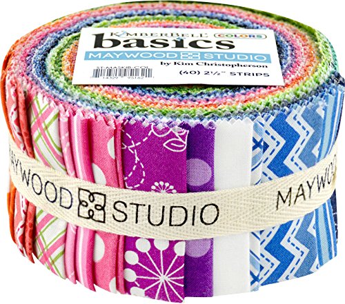 Product Cover KimberBell Basics Colors Strips 40 2.5-inch Strips Jelly Roll Maywood Studio