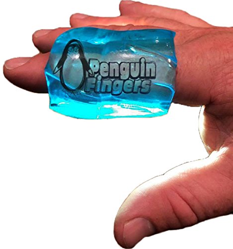 Product Cover Finger and Toe Cold Gel Ice Pack, by Penguin Fingers.Compression Cold Pack for Fingers and Toes, Arthritis, Gout, Injuries. Cryotherapy Sleeve. Best Prices (Single, Double, and Four Packs) (2)