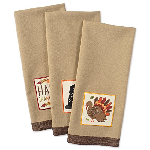 Product Cover DII Cotton Thanksgiving Holiday Dish Towels, 18x28